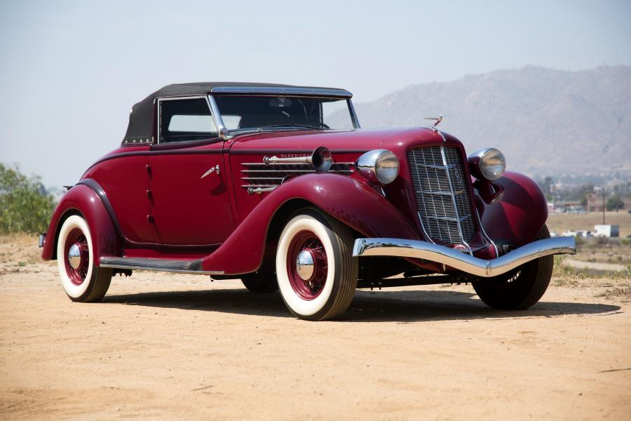  Auburn 851 Supercharged Dual Ratio Cabriolet 1935 года  (фото 1 из 28)